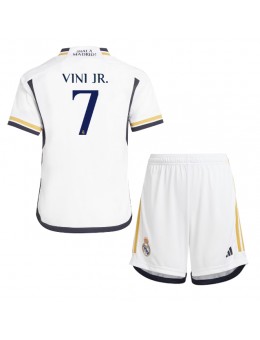 Real Madrid Vinicius Junior #7 Replika Hemmakläder Barn 2023-24 Kortärmad (+ byxor)